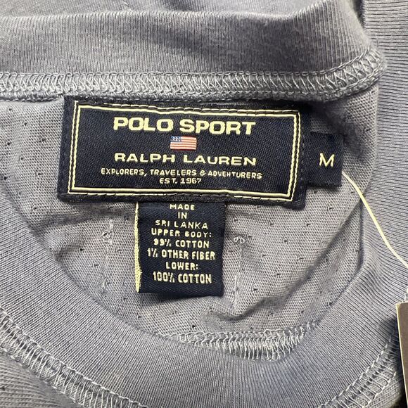 Vintage 90's Polo Sport Ralph Lauren Short Sleeve Cotton Blend Zip Pocket Shirt - Picture 5 of 6